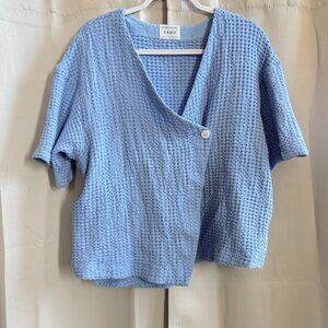 Sabo Womens Top Oversized Large‎ Lagenlook Waffle Knit Cotton Cottage Boho 19225